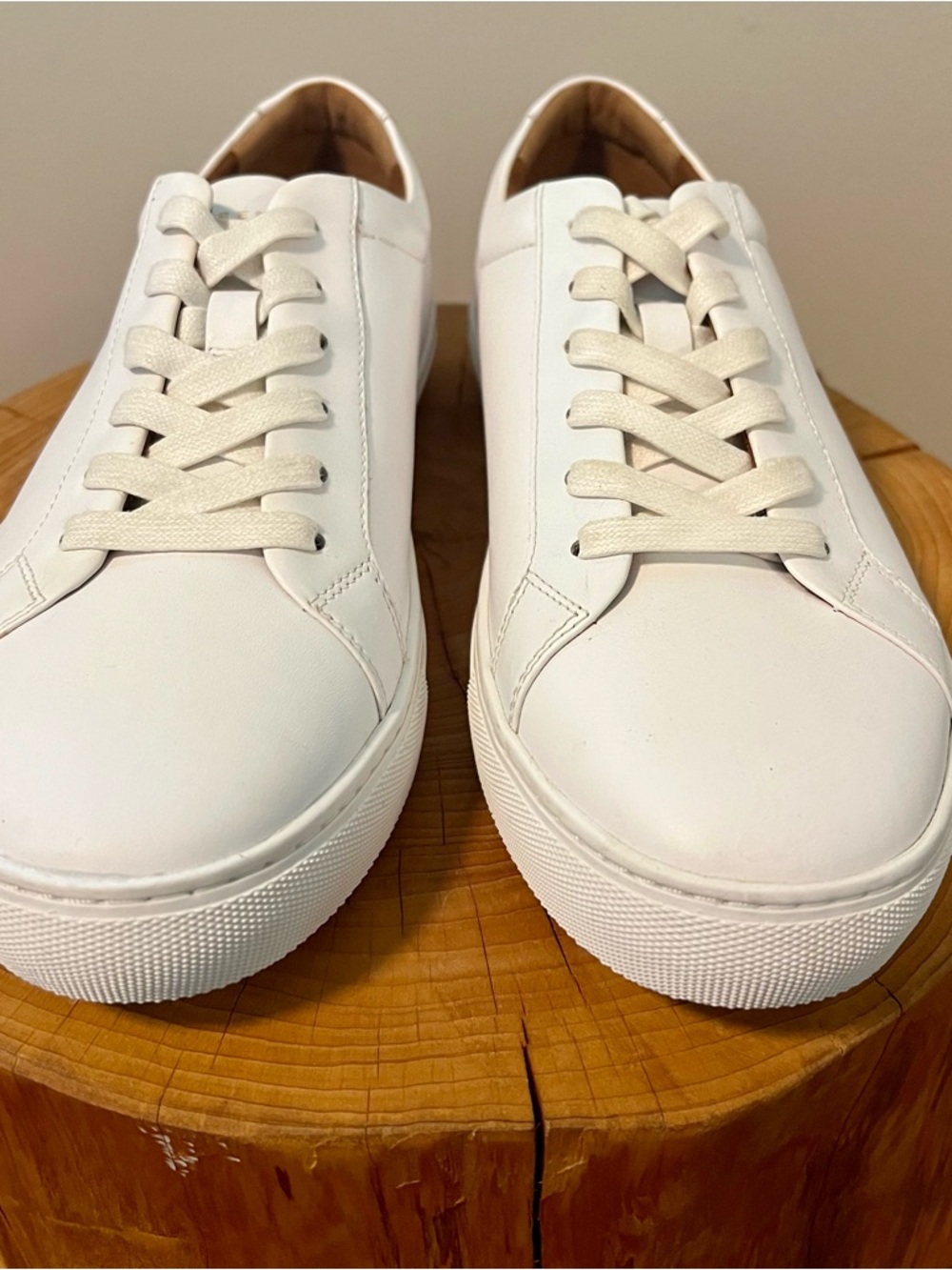 New Republic White Leather Lace-Up Men's Casual Sneakers Size 10.5 - Picture 3 of 9